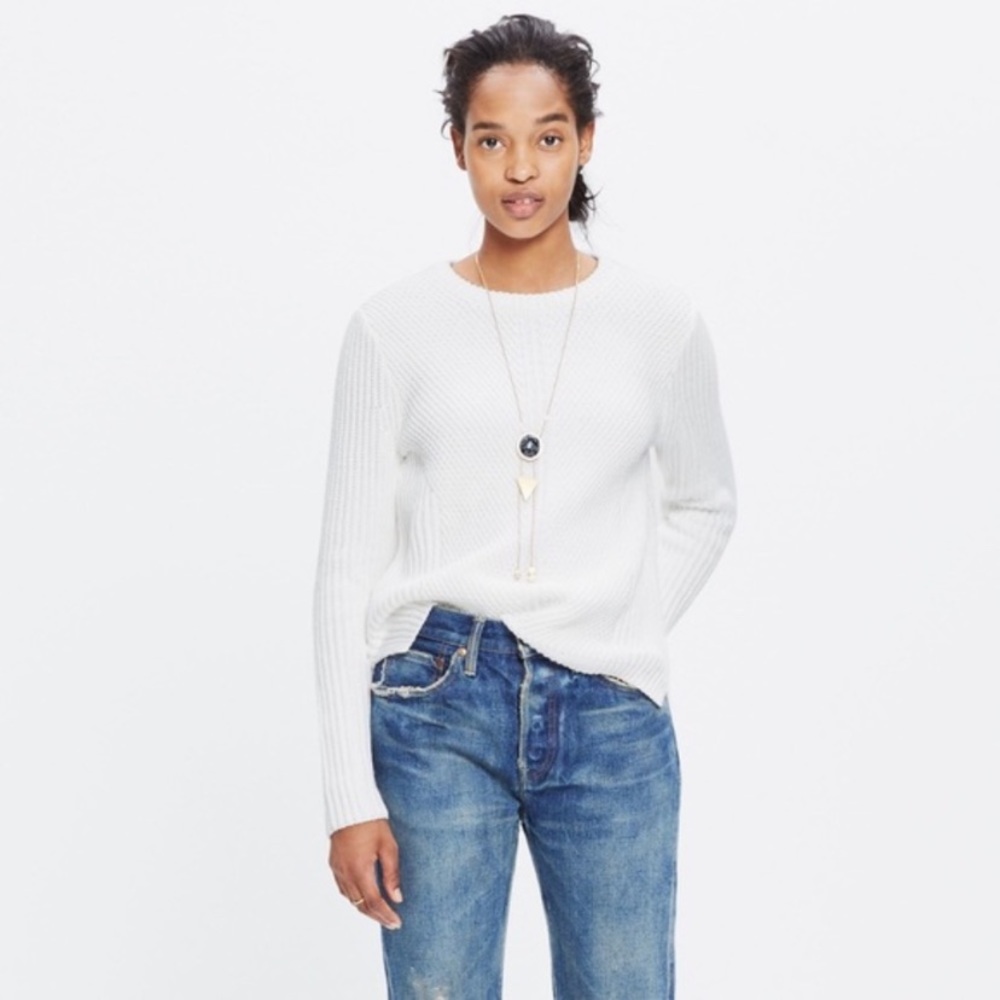 Madewell Hexcomb Texture Sweater